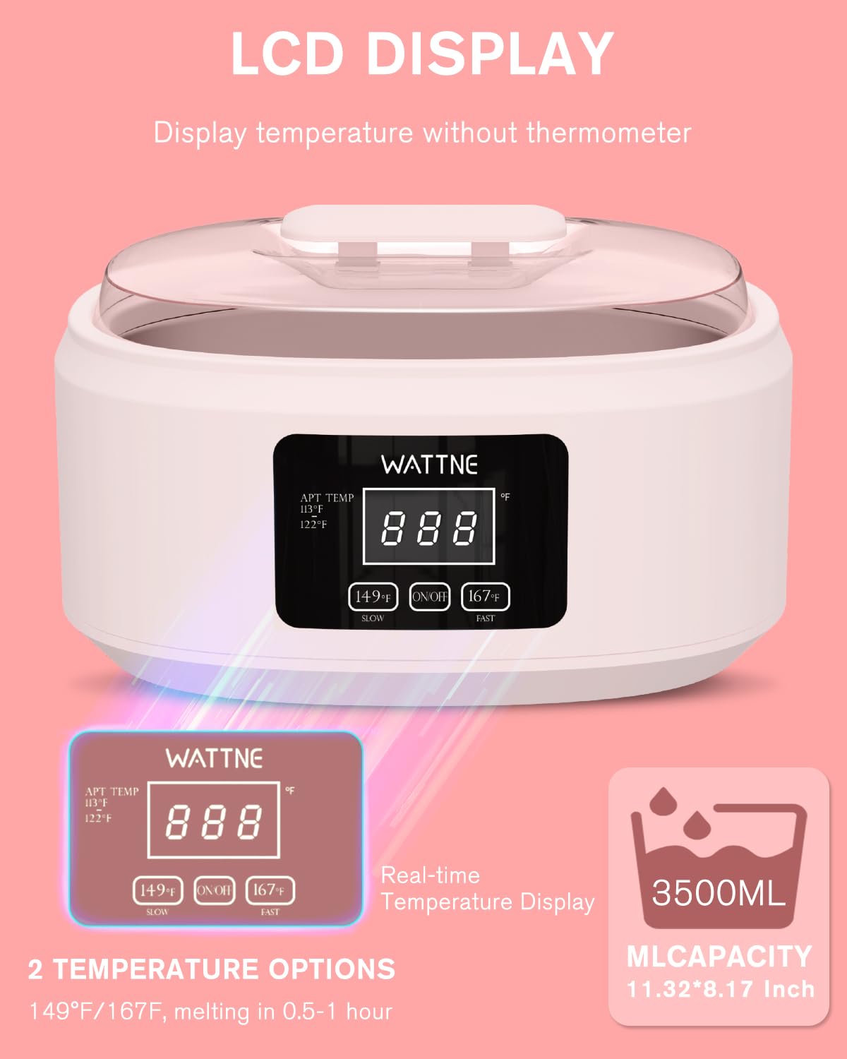 Wattne Paraffin Wax Warmer Machine for Hands & Feet Care NEW