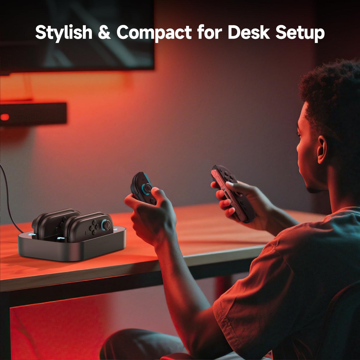 GagaKing 4-in-1 Accessories Controller Charging Dock for Nintendo Switch NEW