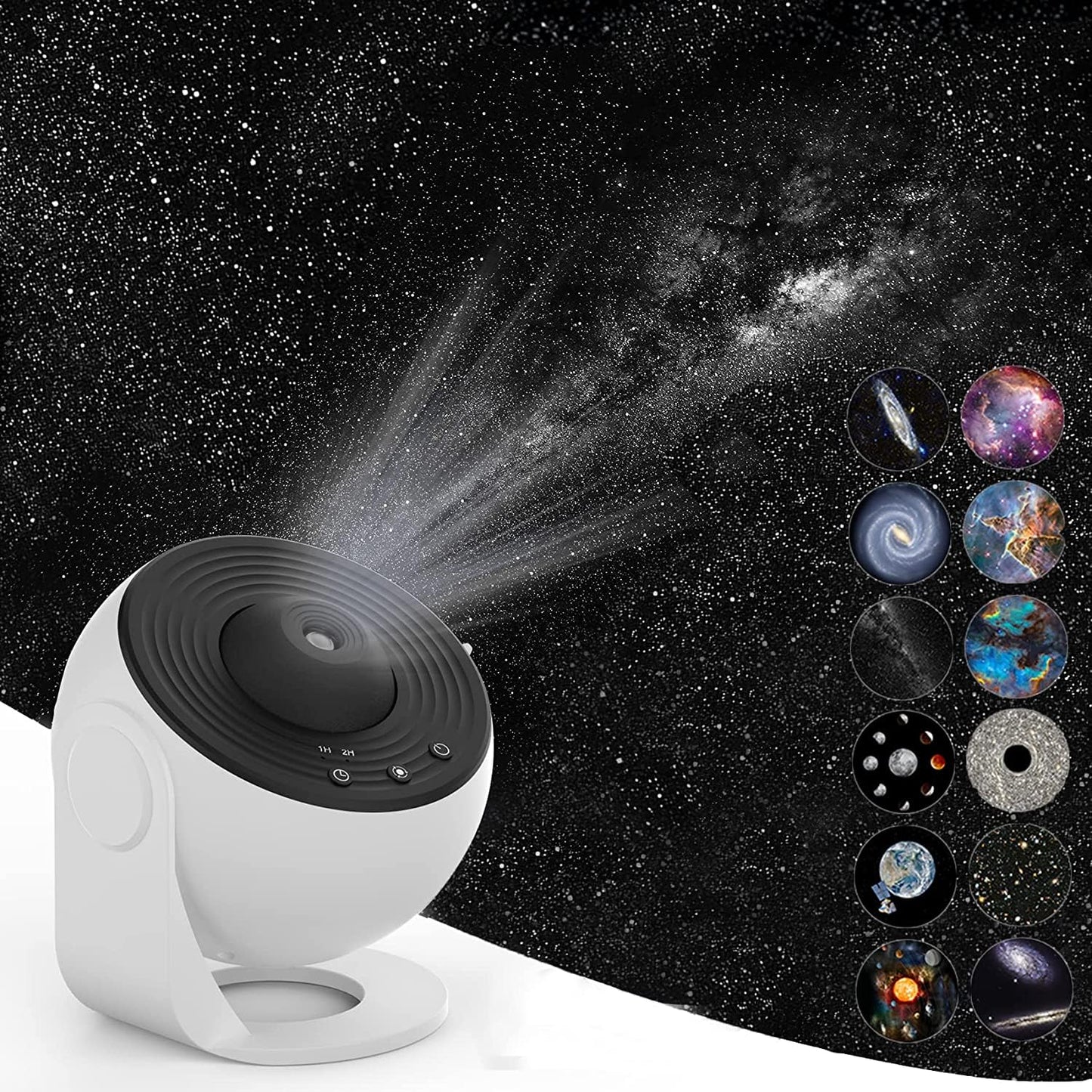 Bargainpop Galaxy Night Light 4K 360 Degree Rotating Projector Black NEW