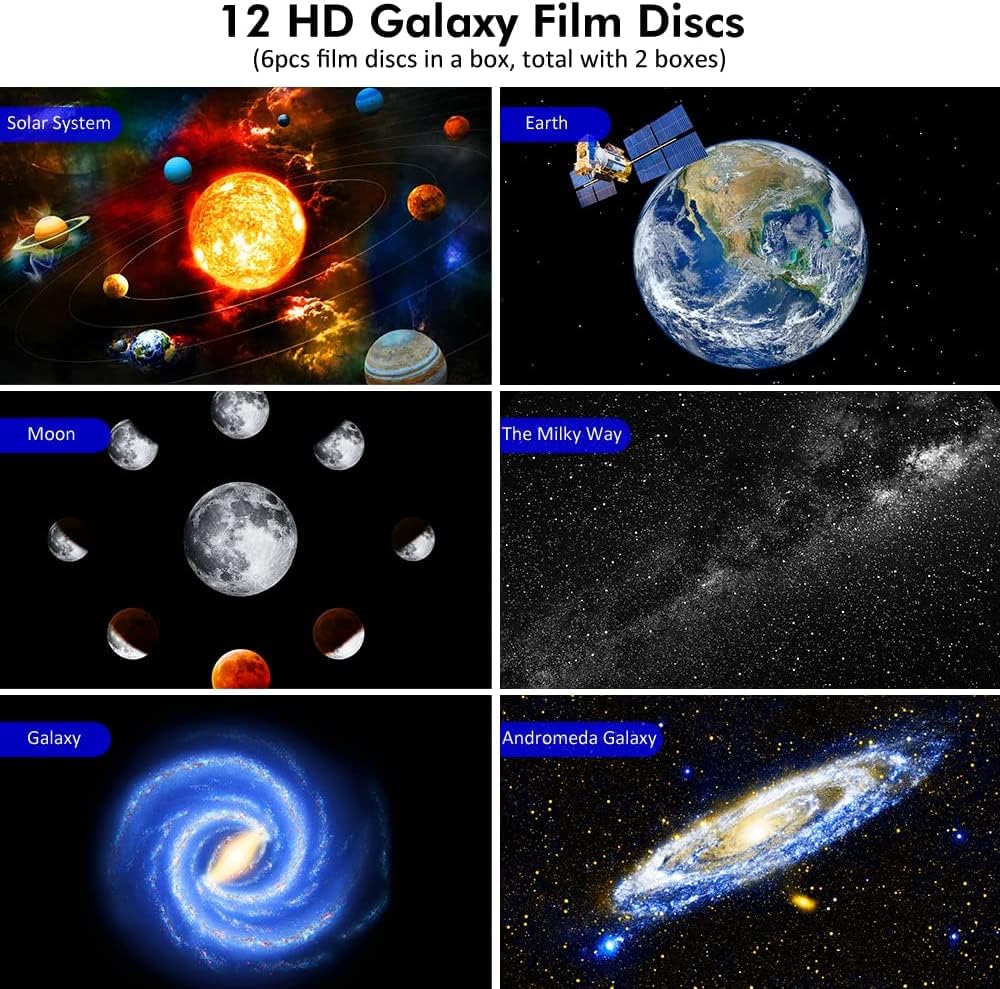 Bargainpop Galaxy Night Light 4K 360 Degree Rotating Projector Black NEW