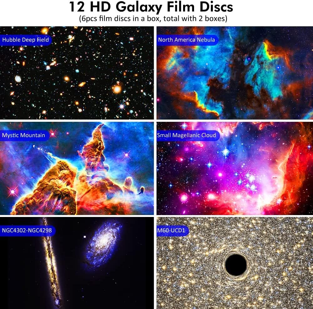Bargainpop Galaxy Night Light 4K 360 Degree Rotating Projector Black NEW