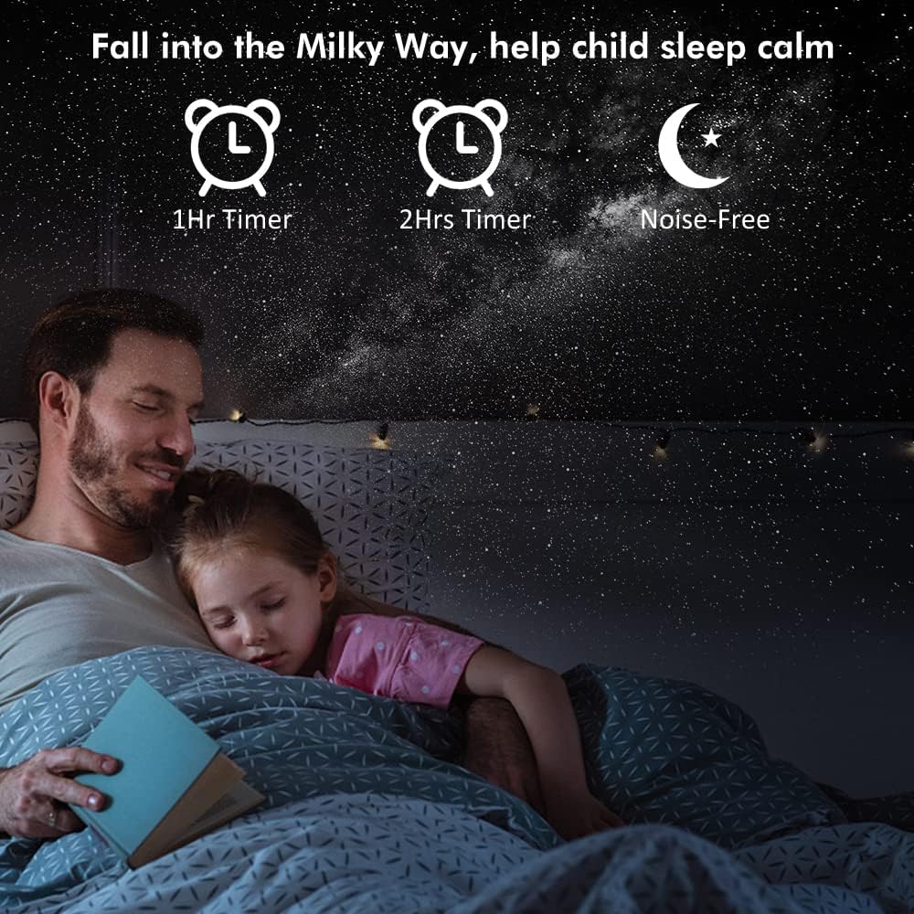 Bargainpop Galaxy Night Light 4K 360 Degree Rotating Projector Black NEW
