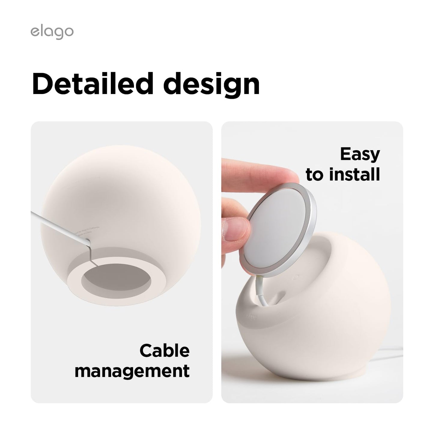 elago Premium Stands Silicone Charging Stand for MagSafe Wireless Charger, DEMO