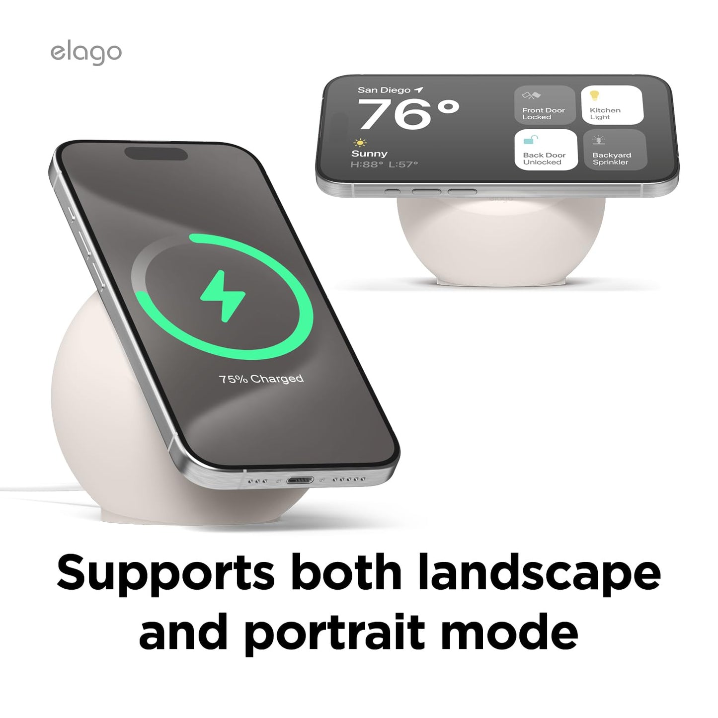 elago Premium Stands Silicone Charging Stand for MagSafe Wireless Charger, DEMO