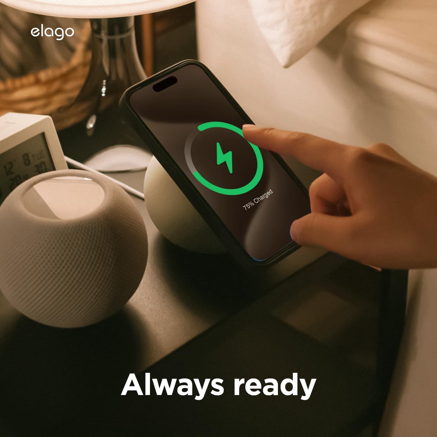 elago Premium Stands Silicone Charging Stand for MagSafe Wireless Charger, DEMO