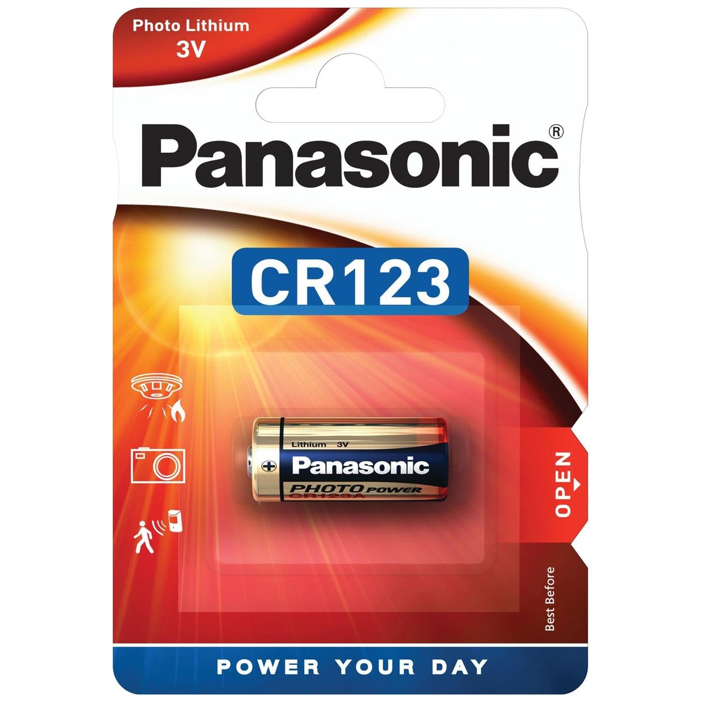 Panasonic CR123 Cameras & Devices Photo Lithium 3V Batteries 10 Pack NEW