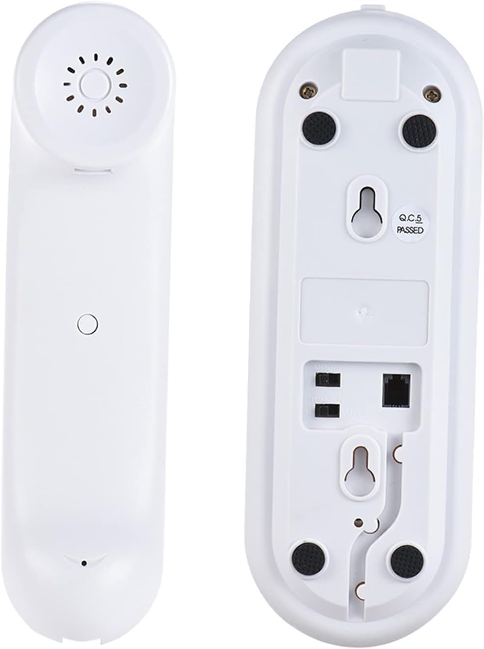 Domary Portable Corded Telephone Wall Mountable Pause Redial Flash Base NEW