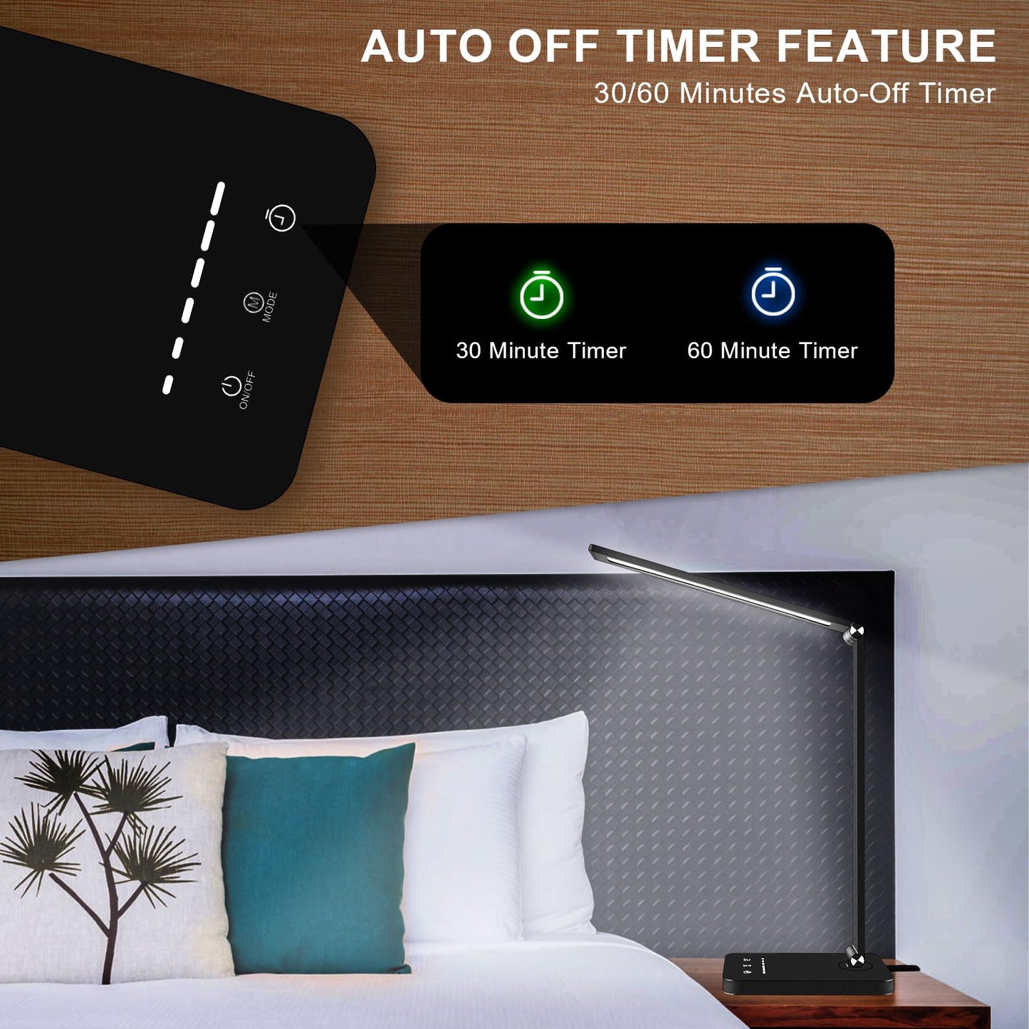 Electight LED Desk Lamp with Touch Control, 50 LEDs, 5 Lighting Modes, USB DEMO