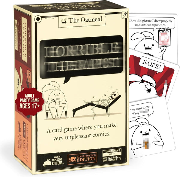 Ashfly Horrible Therapist 3-8Player Card Game Hilarious Interactive Ages 17+ NEW