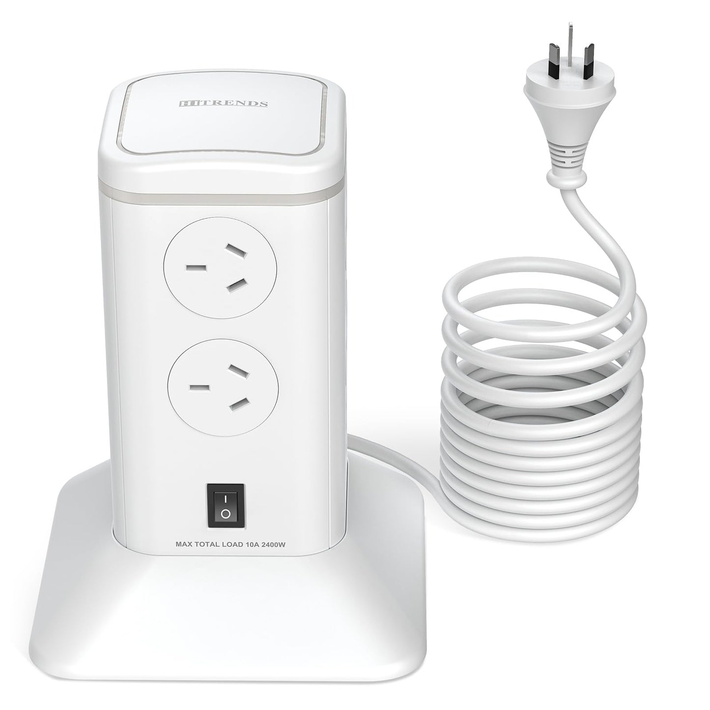 HITRENDS Power Strip with 8 AC Outlets and 6 USB Ports, Surge Protector DEMO