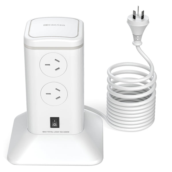 HITRENDS Power Strip with 8 AC Outlets and 6 USB Ports, Surge Protector DEMO