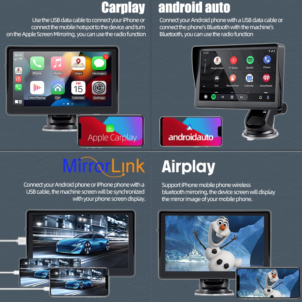 PolarLander 7-Inch In-Dash Mounting Frame for Car Monitor Radio System DEMO