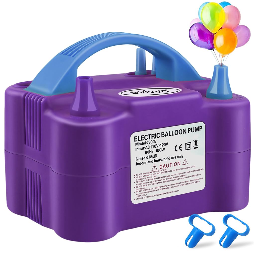 600W Inflation Devices Electric Balloon Pump Inflator with Dual NEW