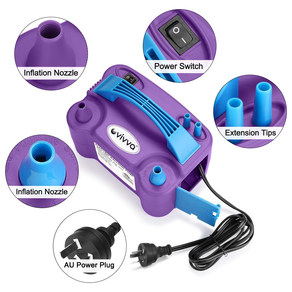 600W Inflation Devices Electric Balloon Pump Inflator with Dual NEW