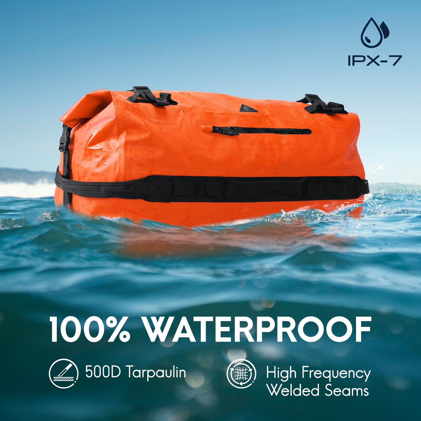 Haimont 60L Dry Bags Waterproof Dry Bag Roll-Top Duffle Backpack Adjustable NEW