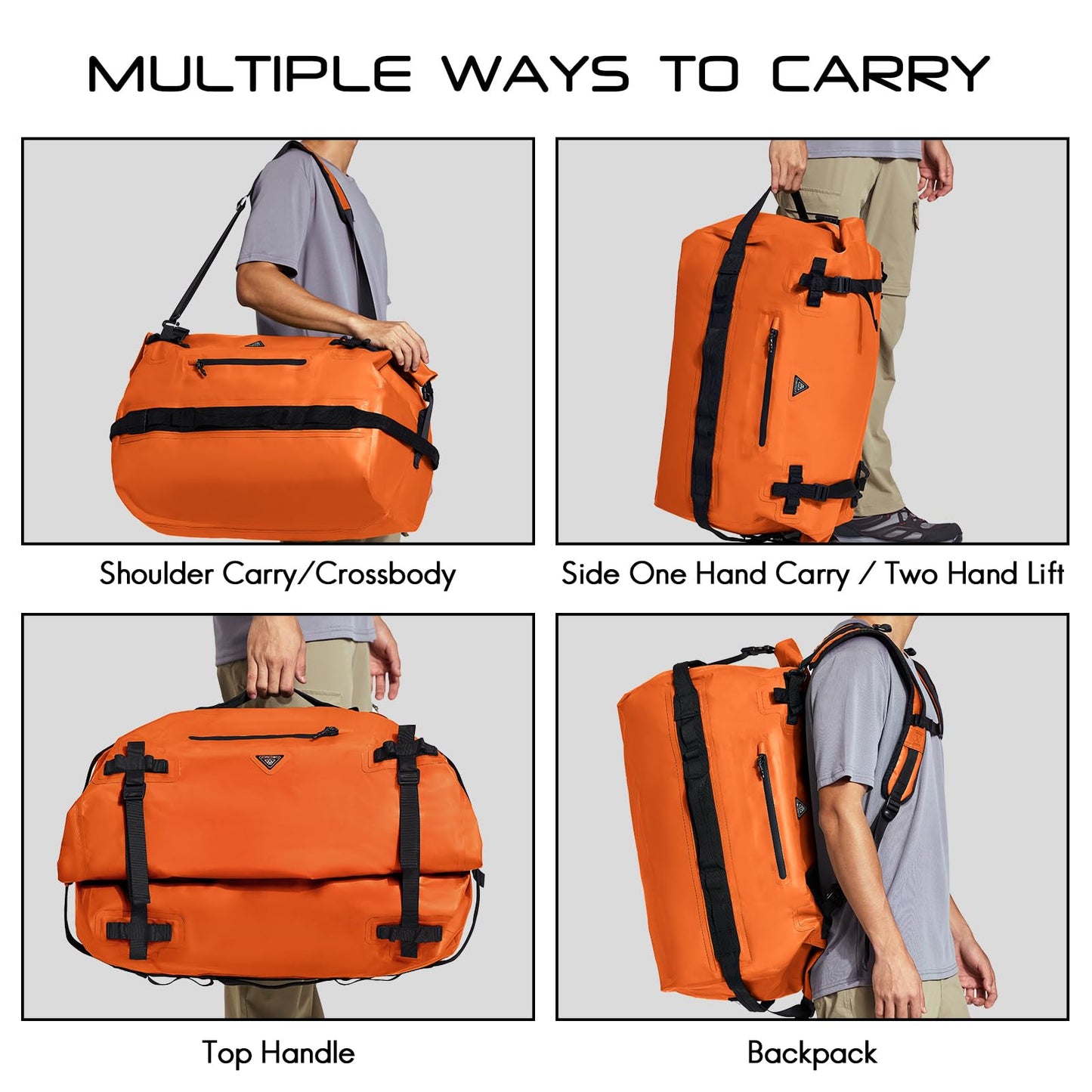 Haimont 60L Dry Bags Waterproof Dry Bag Roll-Top Duffle Backpack Adjustable NEW
