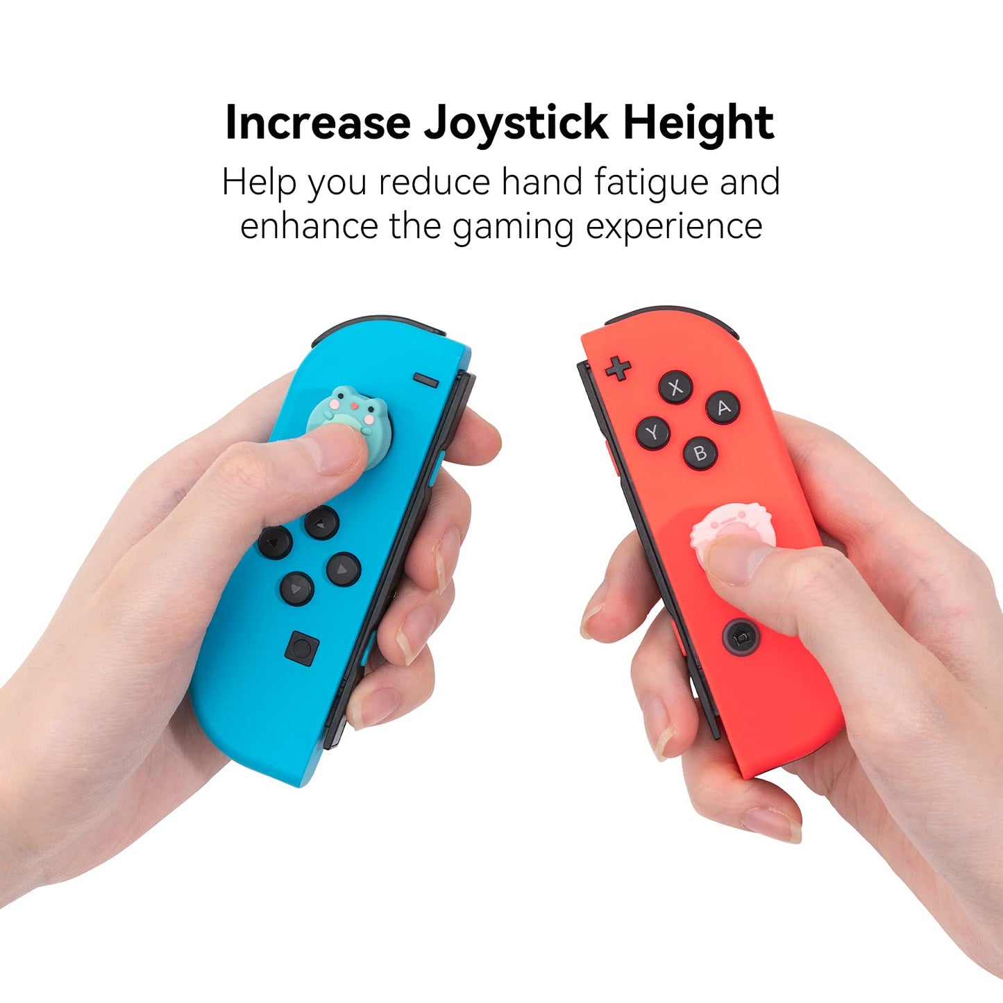 GeekShare Silicone Electronics Joycon Thumb Grip Caps - Cute Animal Theme, NEW