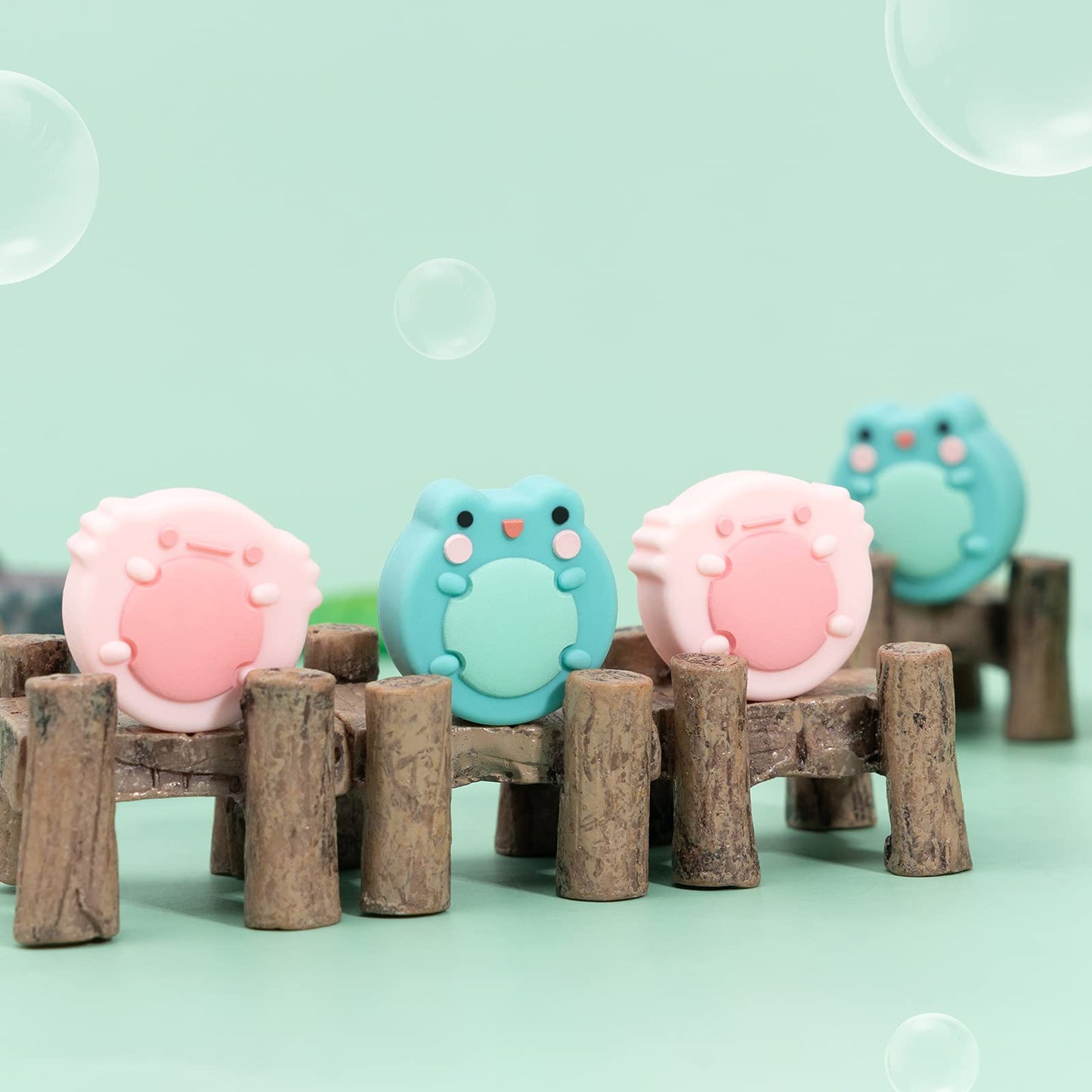GeekShare Silicone Electronics Joycon Thumb Grip Caps - Cute Animal Theme, NEW
