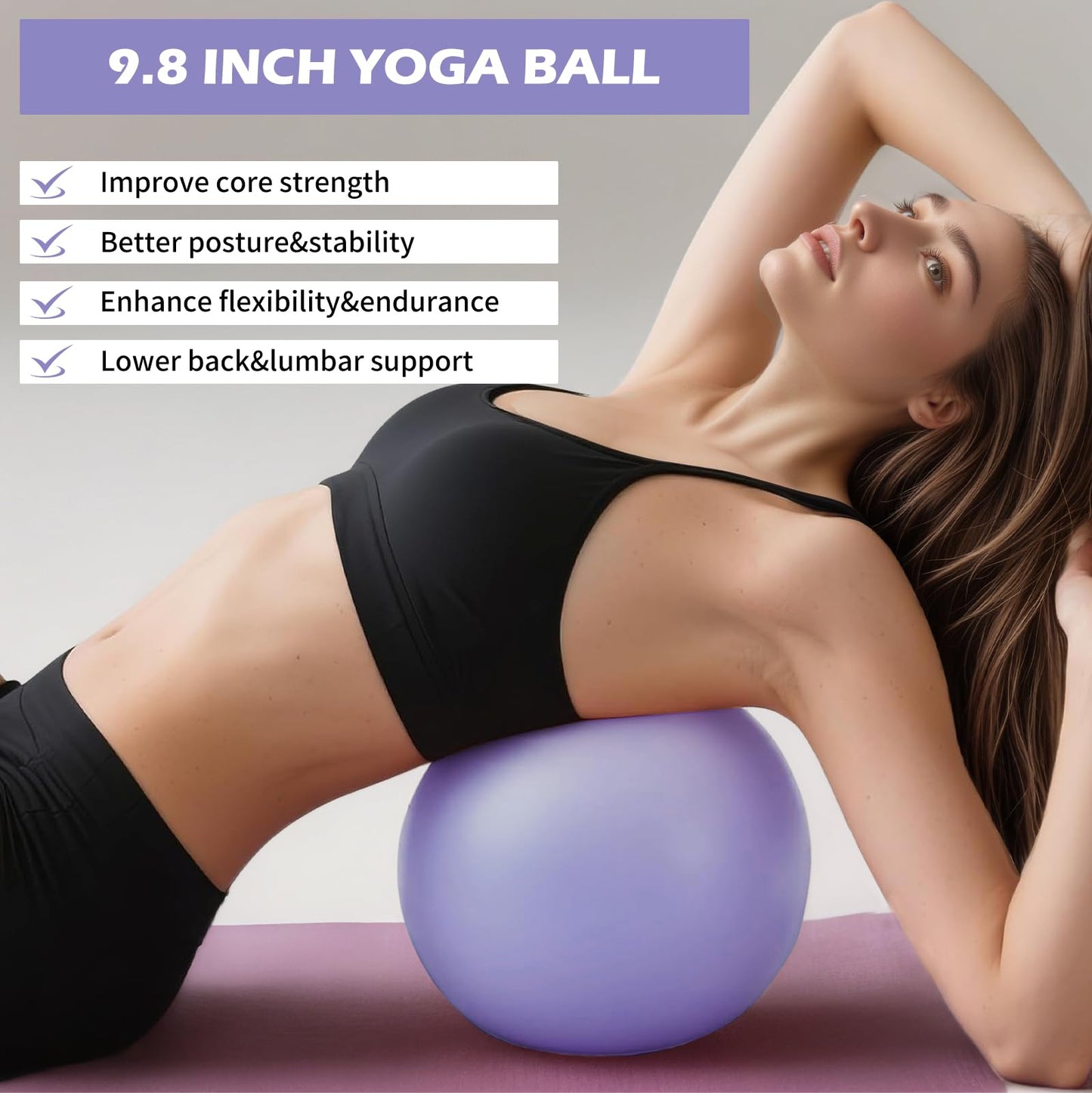 Zoriva Lavender Sets Pilates Essentials Home Gym Workout Set for Women NEW