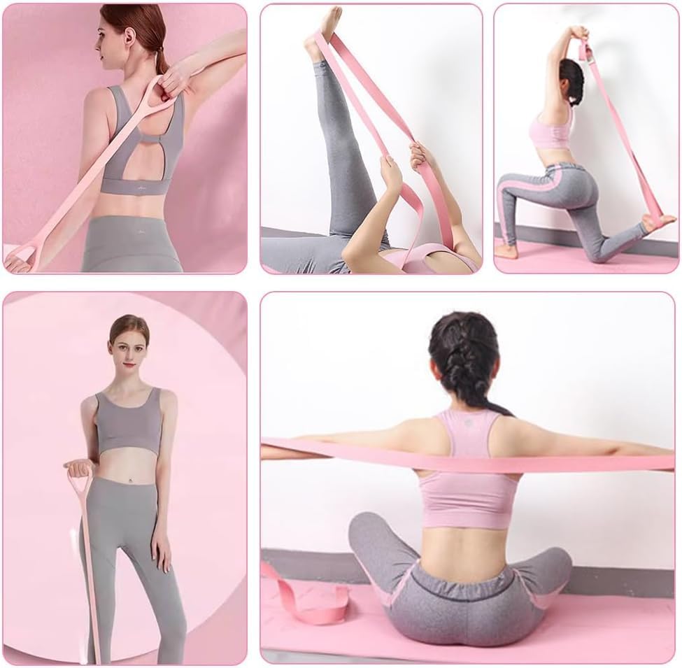 Tenshioy Pilates Sets Ring and Ball Set 13 Pcs Home Kit 13" Yoga Circle Pink NEW