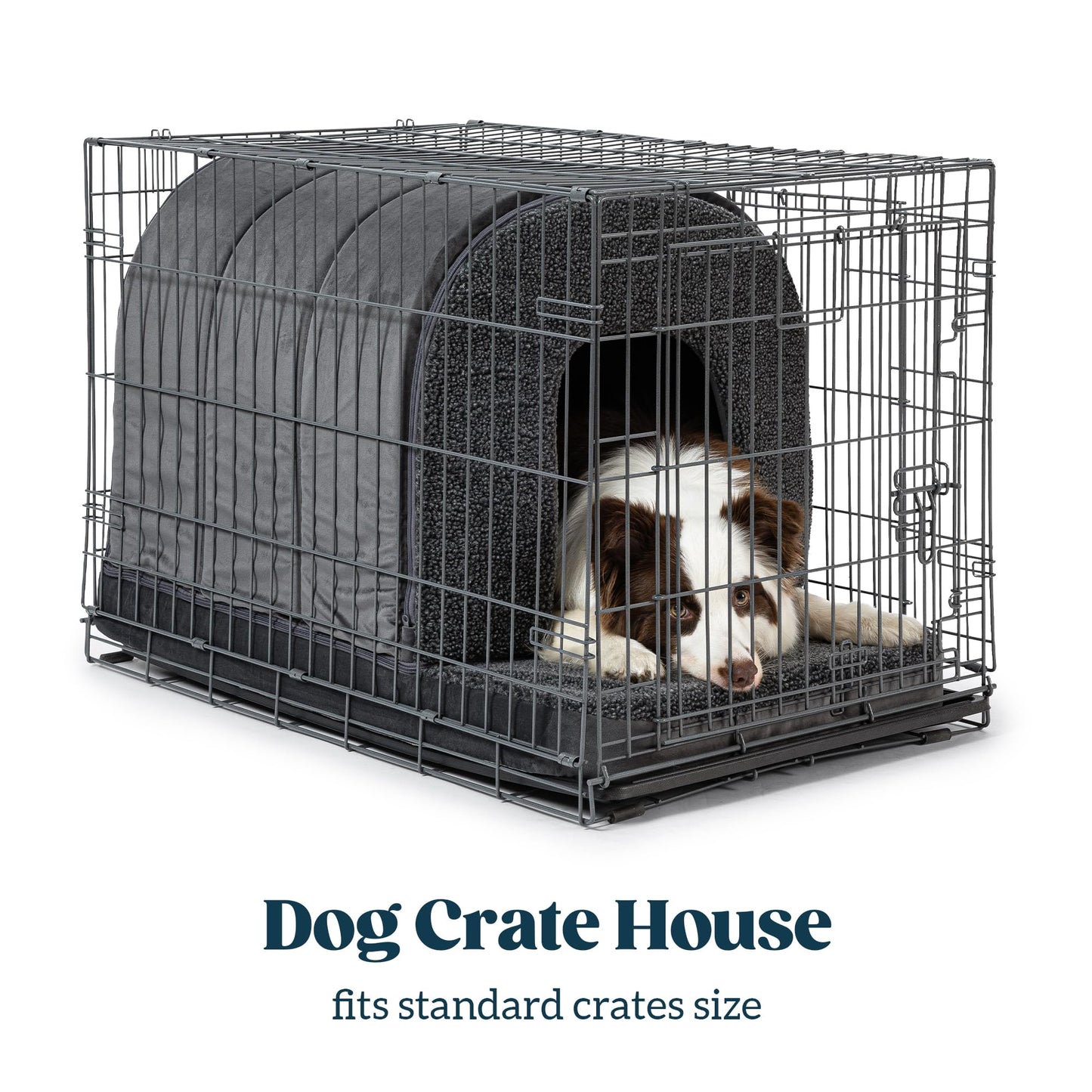 PELZIN Orthopedic Beds Indoor Dog Bed with Egg-Crate Foam, Charcoal Large NEW