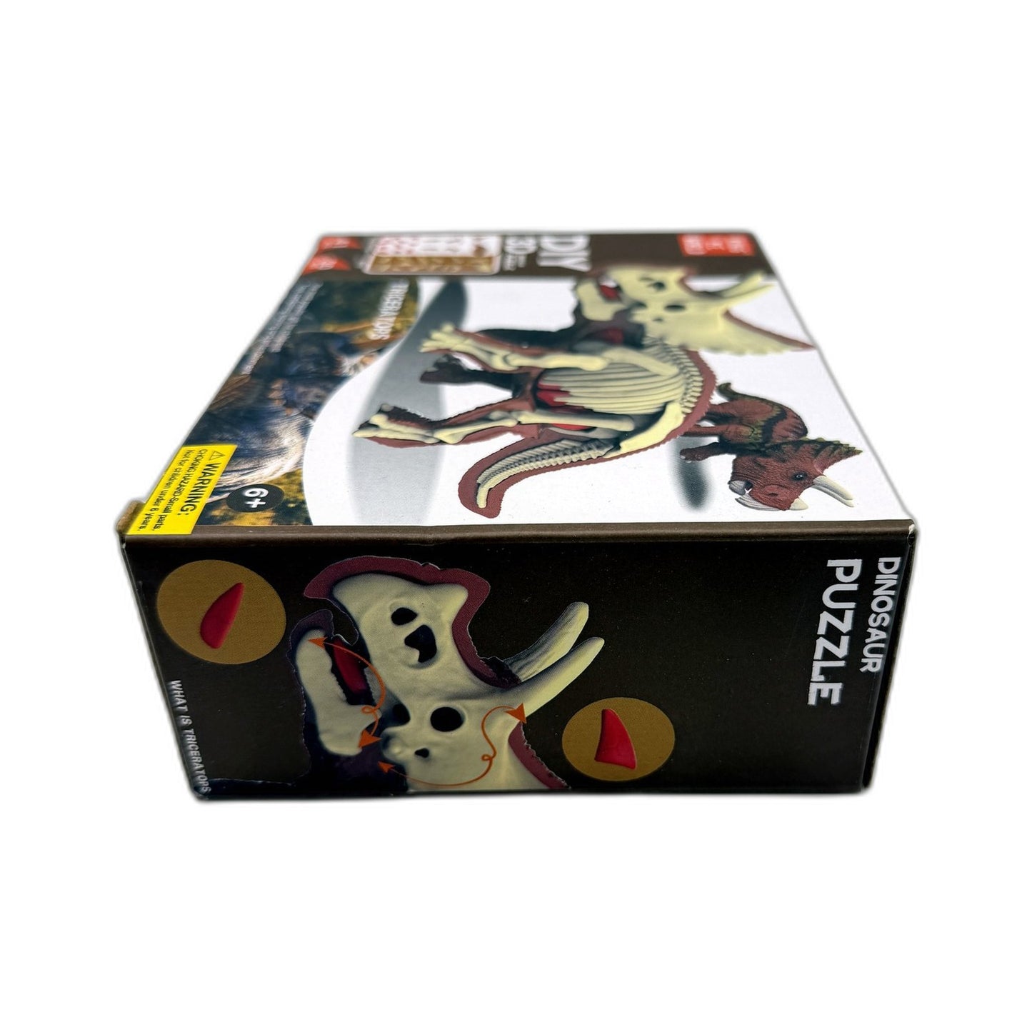 King Me World Triceratops 3D Dinosaur Puzzle DIY Craft Multi Color 41 Pieces NEW