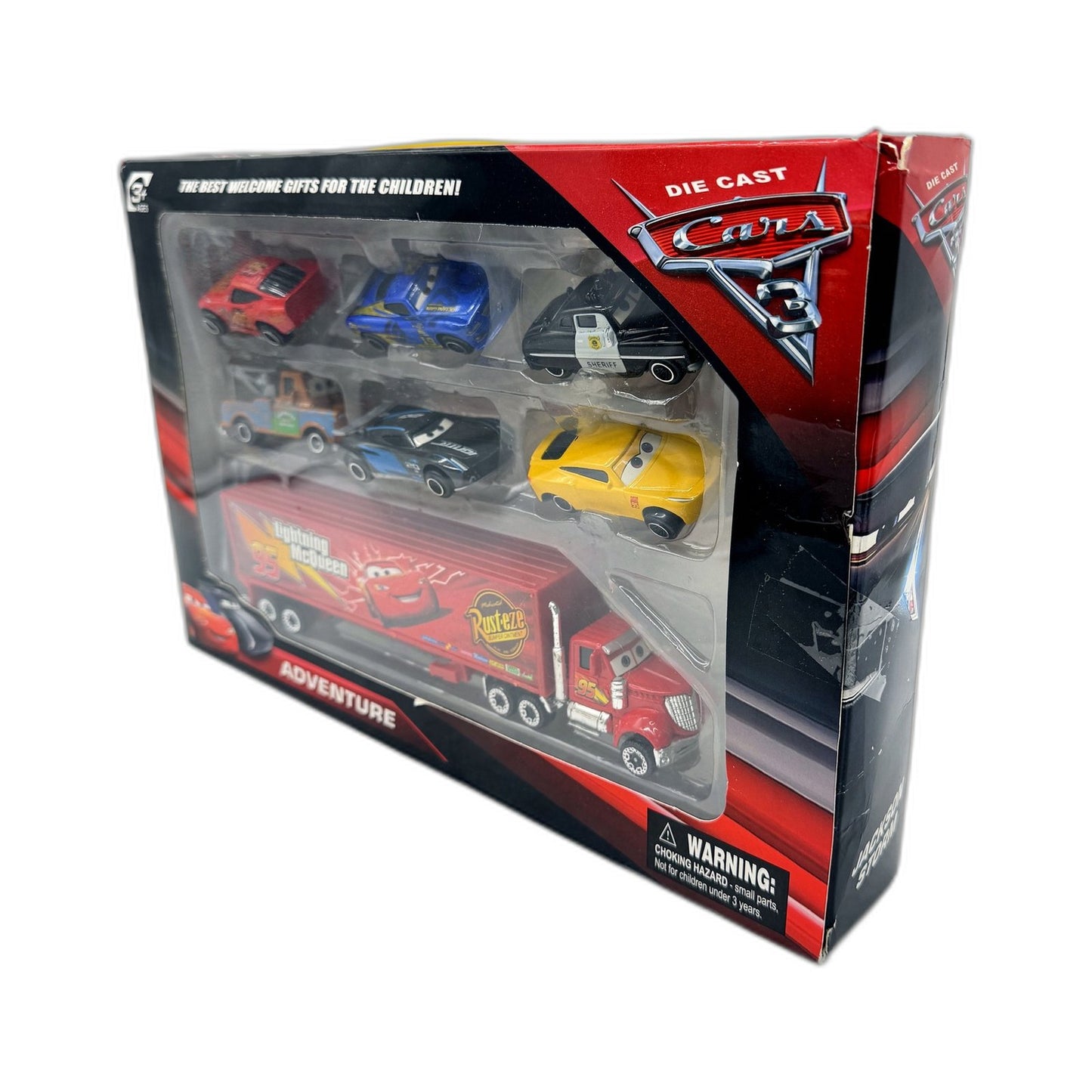 Cars Adventure Die Cast Toy Truck Set in Multi Color & - Collectible NEW