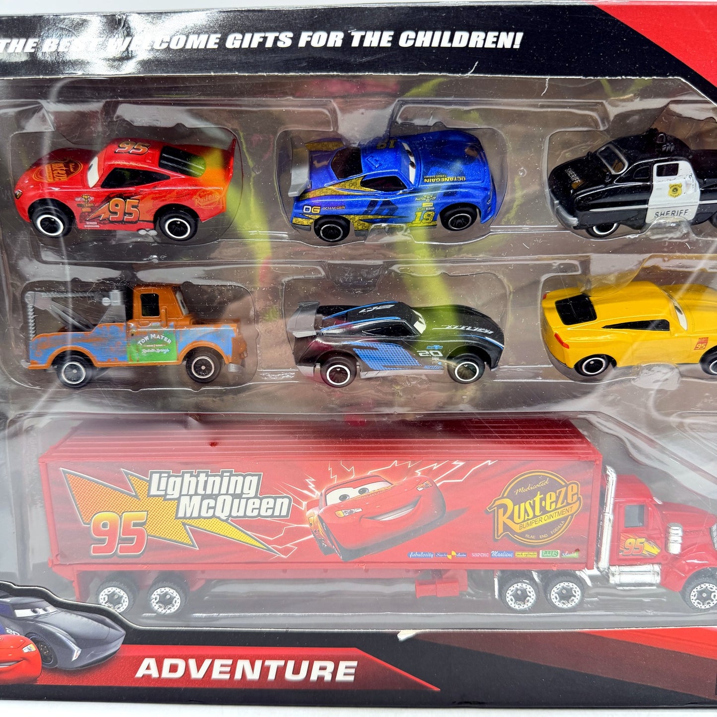 Cars Adventure Die Cast Toy Truck Set in Multi Color & - Collectible NEW