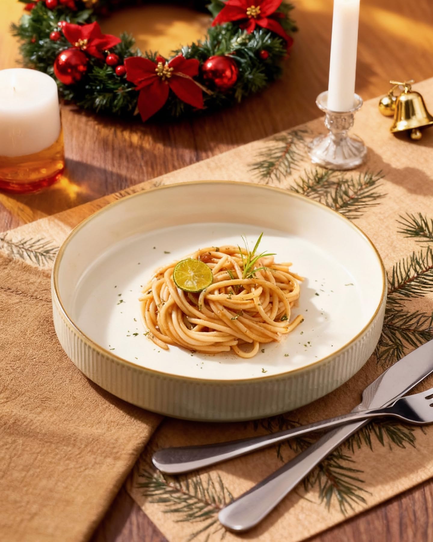 famiware Star-White 8.25" Pasta Bowls Set of 4 Stoneware Dining Plates Size NEW