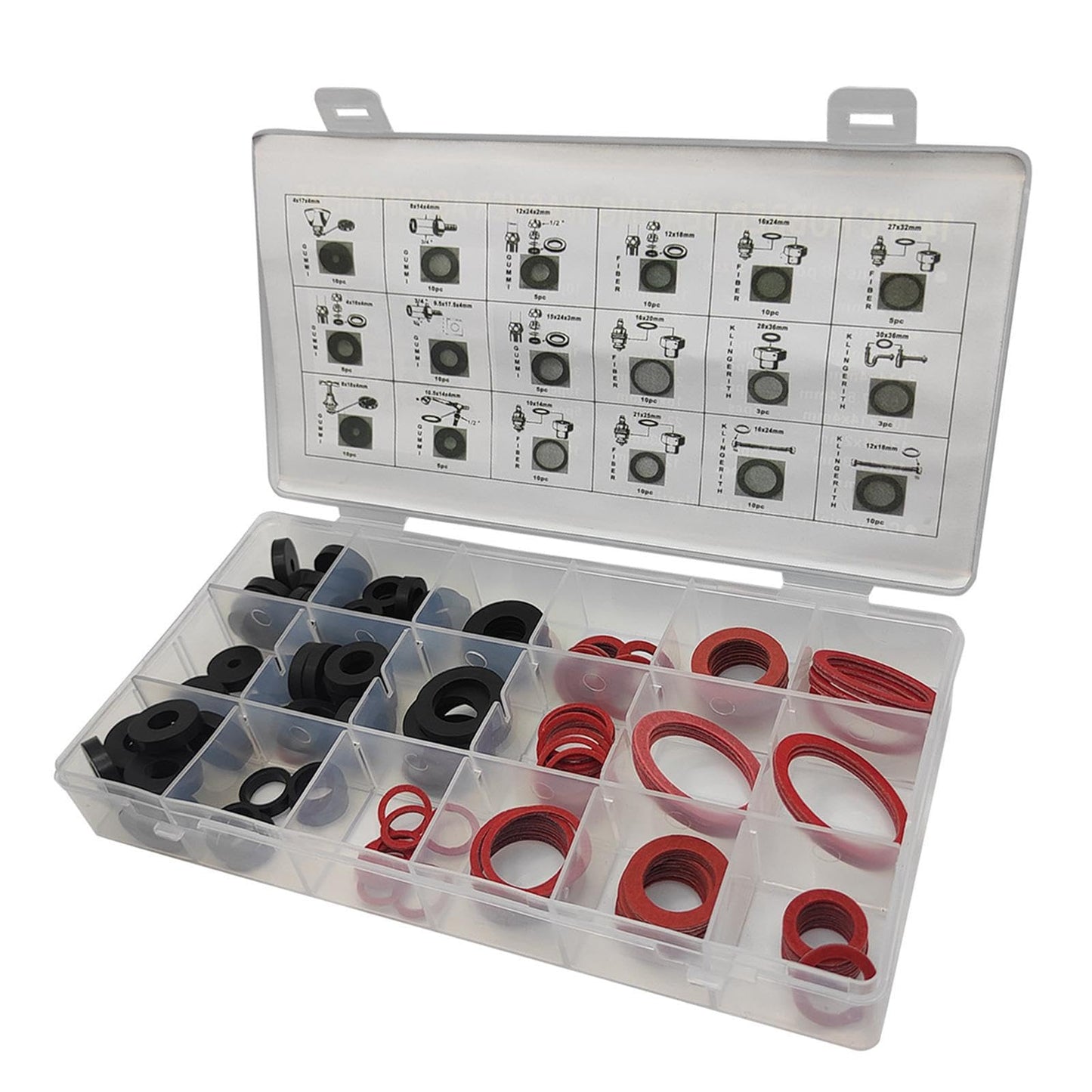 CLSSLVVBN Rubber Sealing Washer Kit 141 Pieces Assorted Sizes NEW