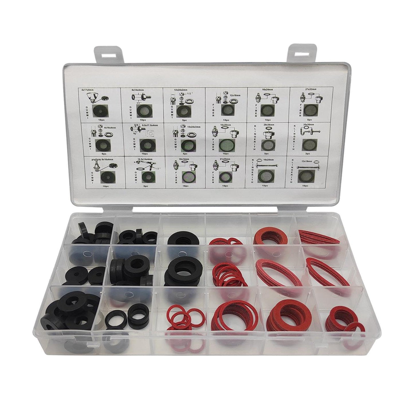 CLSSLVVBN Rubber Sealing Washer Kit 141 Pieces Assorted Sizes NEW