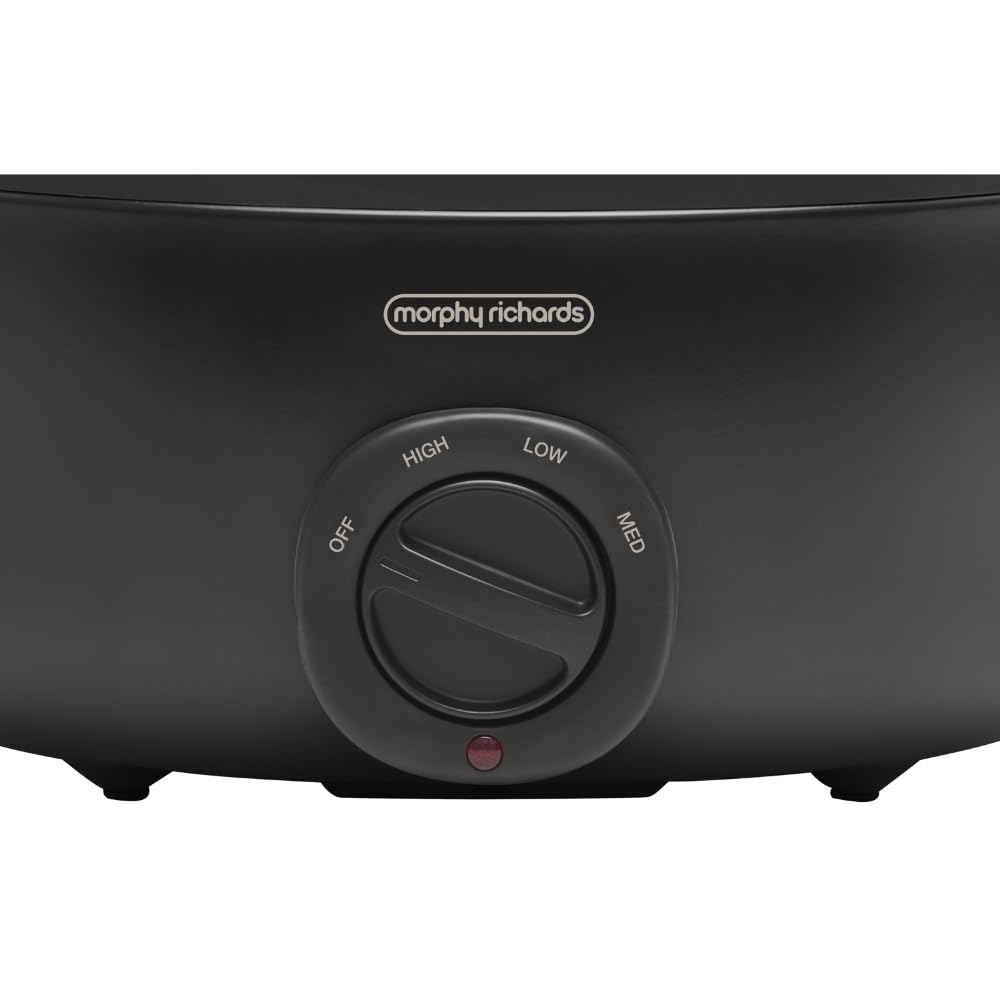 Morphy Richards 6.5L Sear & Stew Slow Cooker Stovetop-Safe Matte Black Size NEW