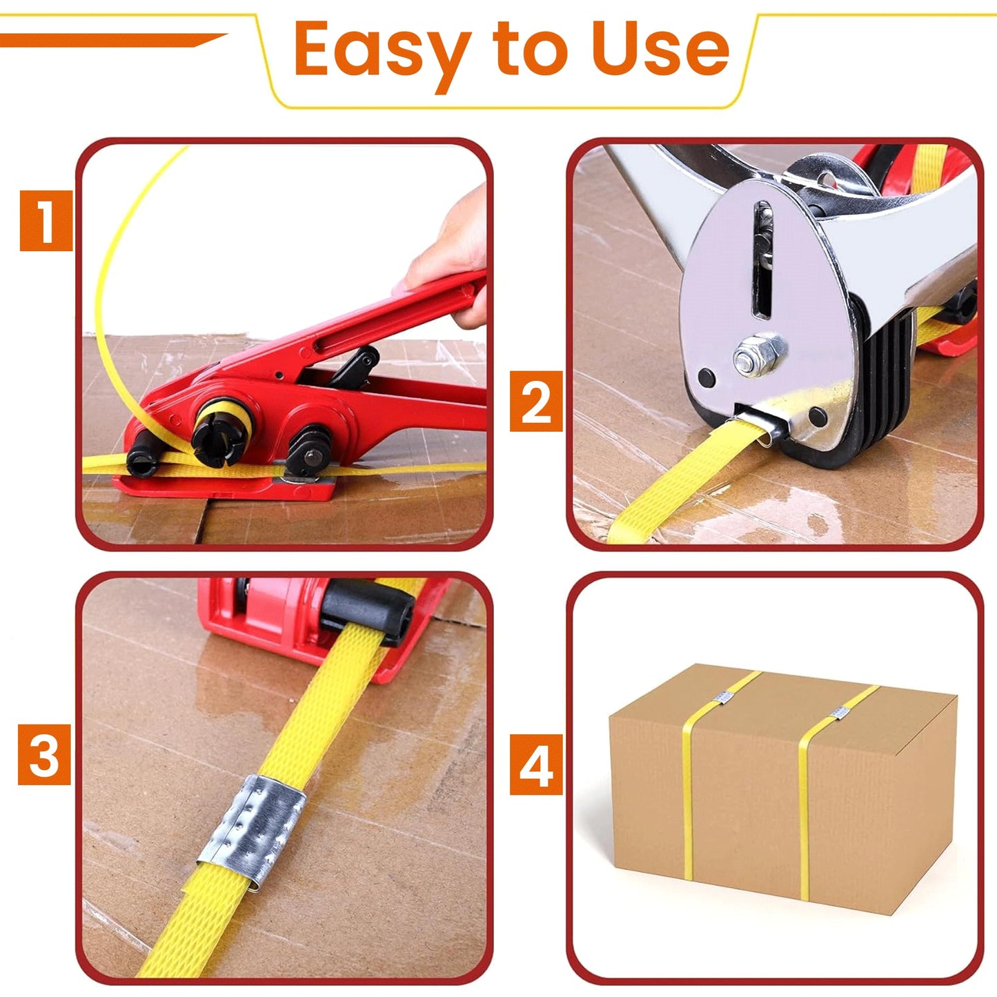 TRUCART Durable Home Improvement Steel Pallet Strapping Kit Industrial NEW