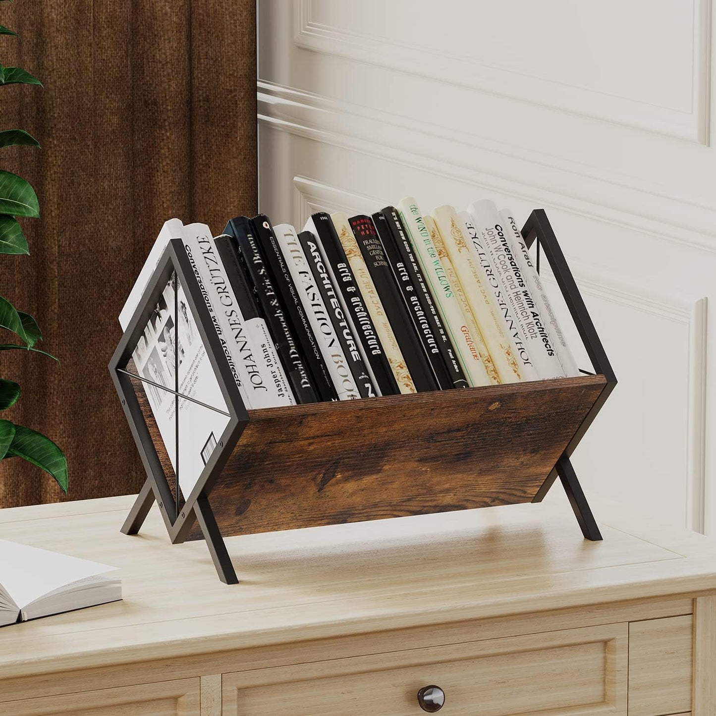 DxZephious 80-100 LP Vinyl Record Storage Rack Quick Assembly Display NEW