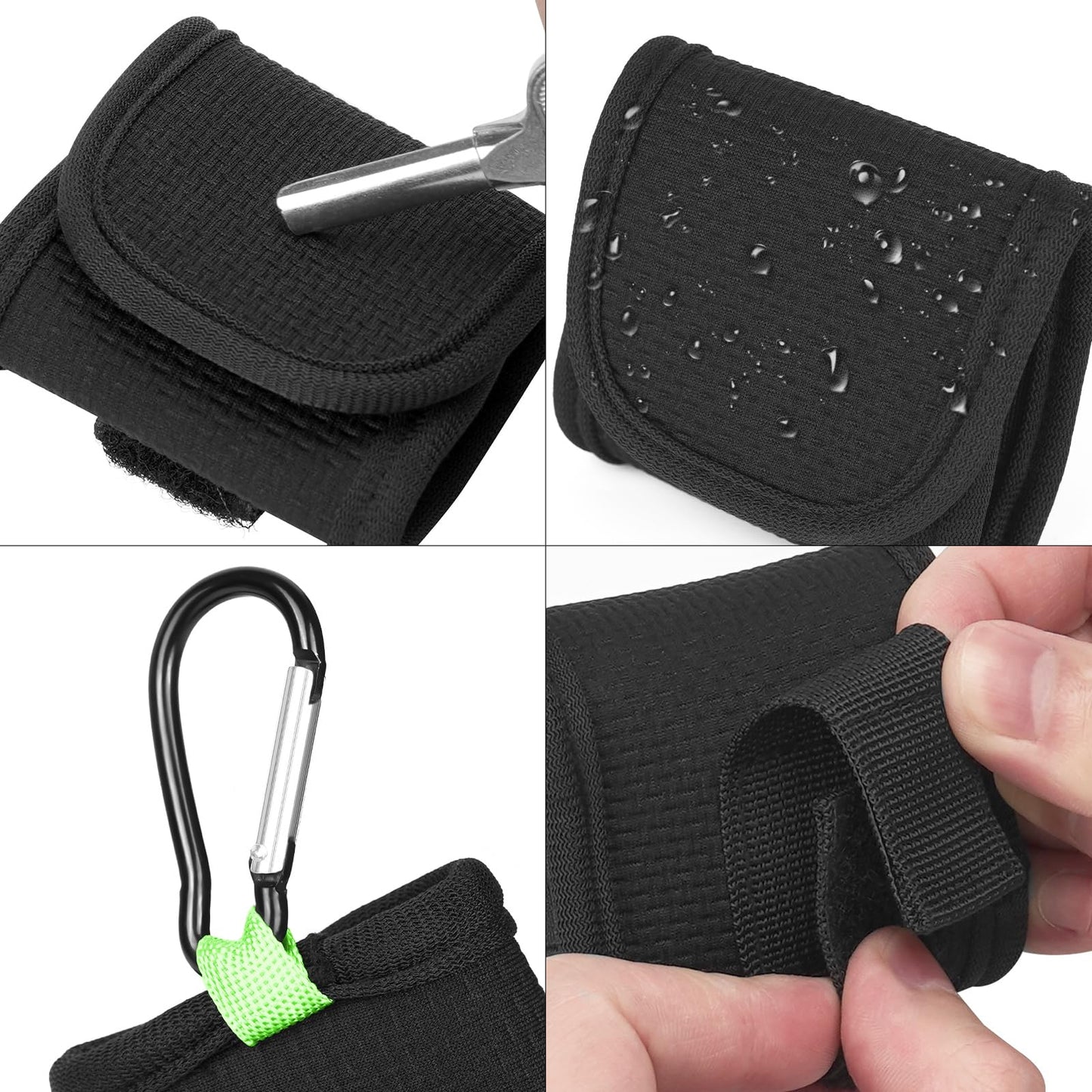 Geekria Soft Cases Plush Lining Earbuds Pouch with Hook-and-Loop Closure NEW