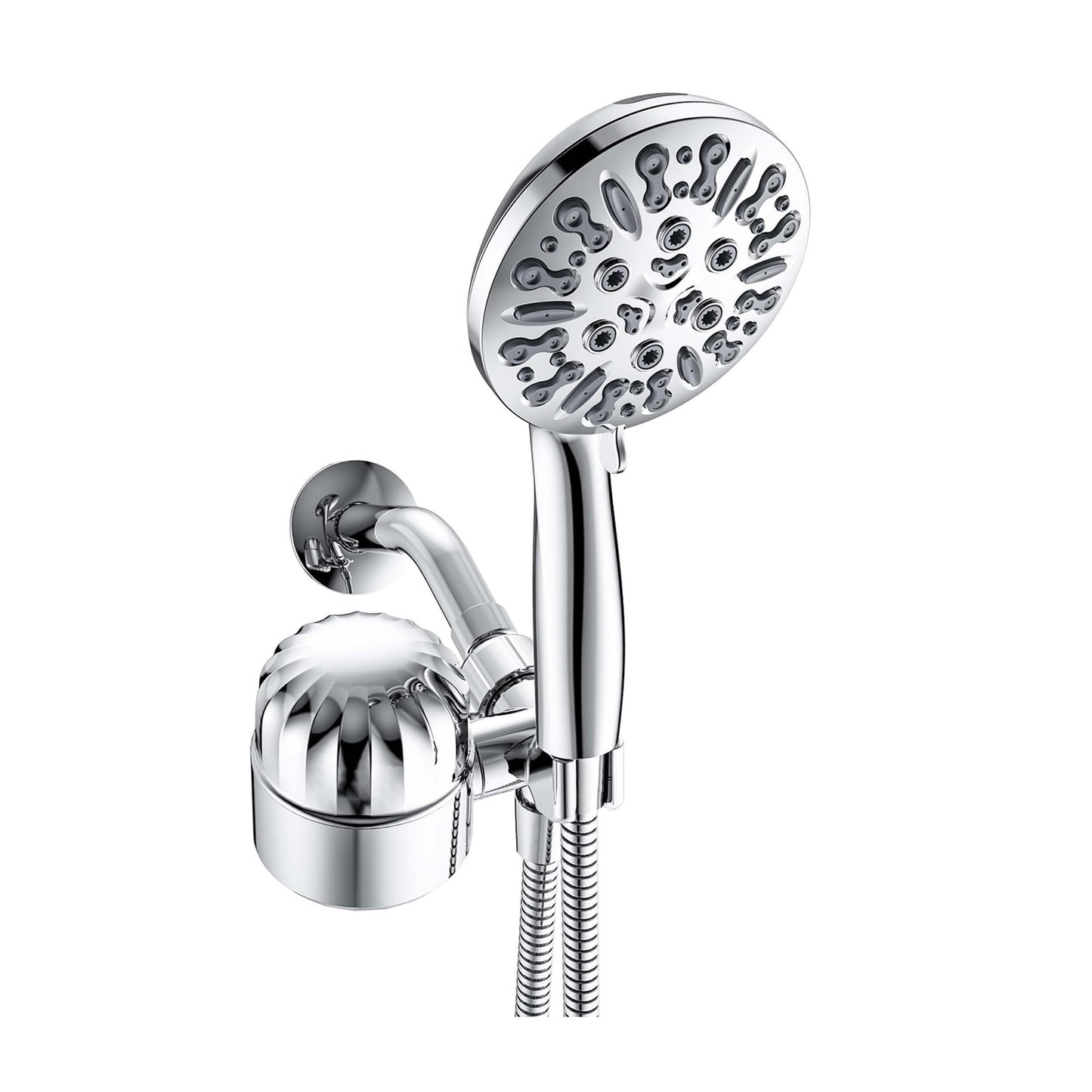 AQUATIZ Chrome Shower Water Filter System - Showerhead Filtration NEW