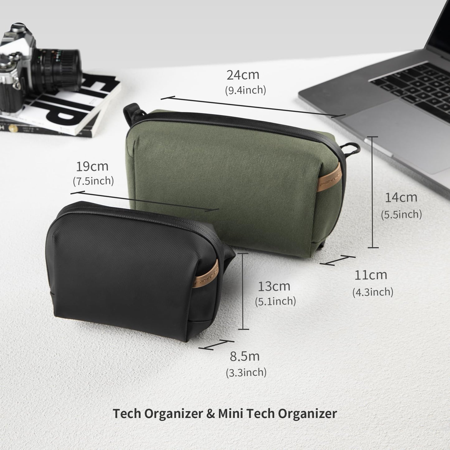 PGYTECH Mini Tech Accessories Pouch Waterproof Organizer Bag Twilight Black NEW