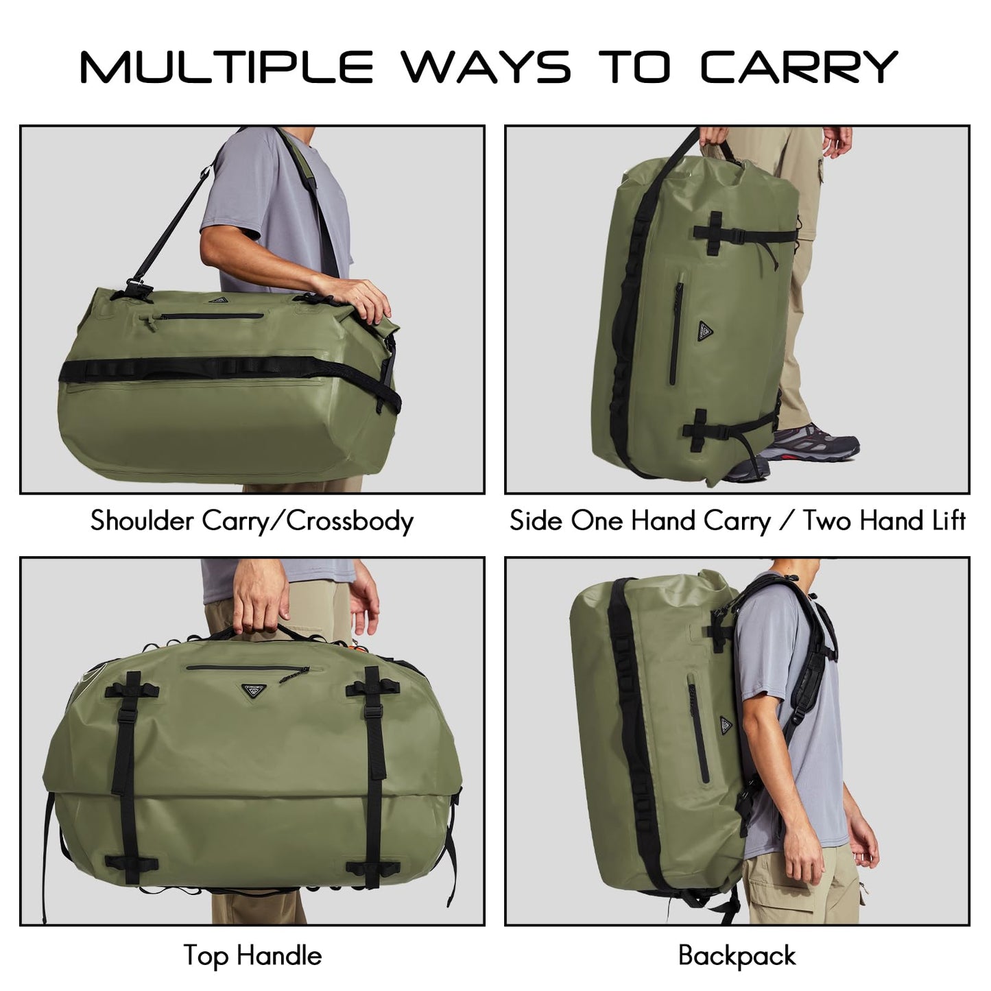 Haimont 90L Dry Bags Waterproof Dry Bag Roll-Top Duffle Backpack Adjustable NEW