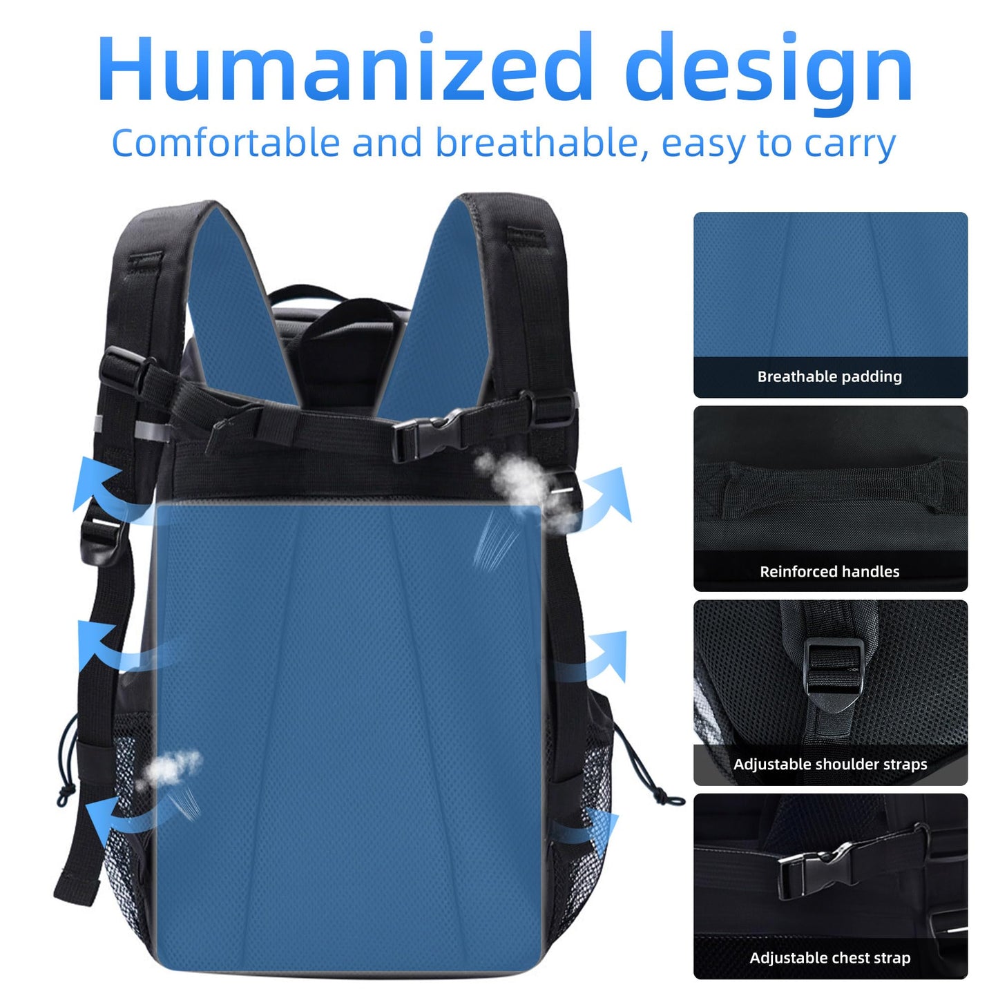AUMTISC Lightweight Insulated Backpack Cooler Leak-Proof Food Carrier 26cm NEW