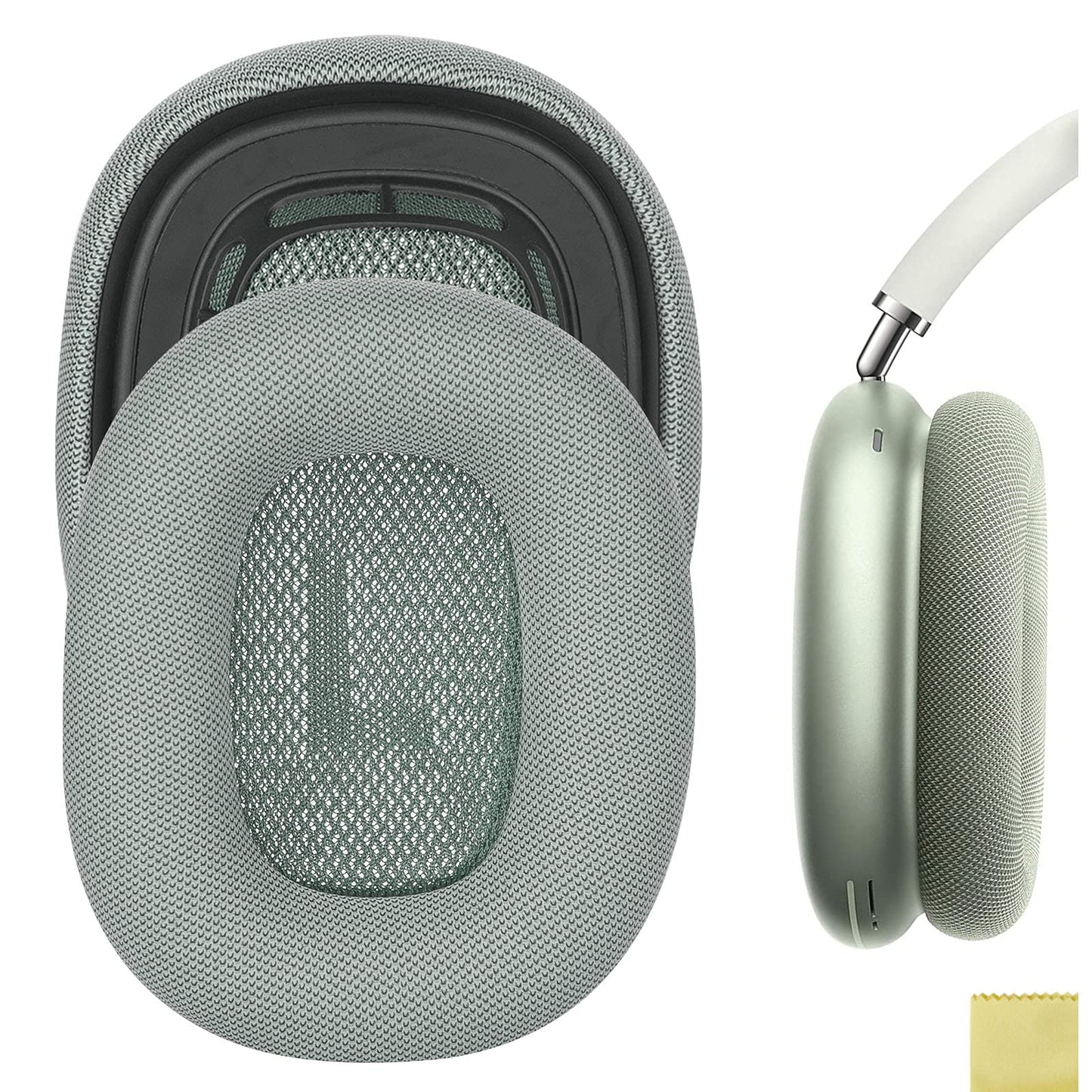Geekria Green Memory Foam Earpads for Apple AirPods MAX Headphones NEW