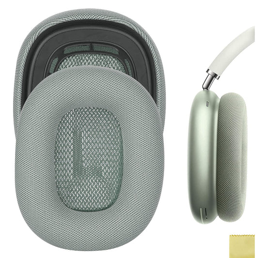 Geekria Green Memory Foam Earpads for Apple AirPods MAX Headphones NEW