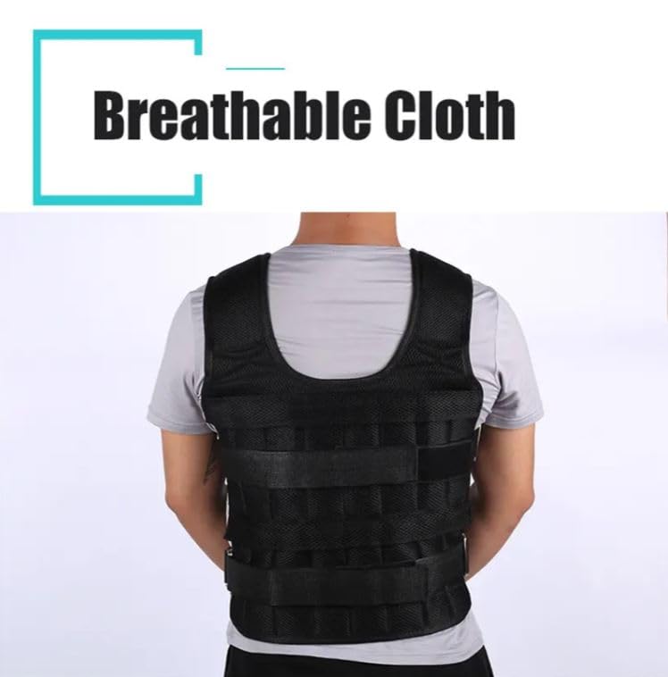Hoplite Sports Adjustable Weighted Vest for Fitness Running -NO Weights Incl NEW