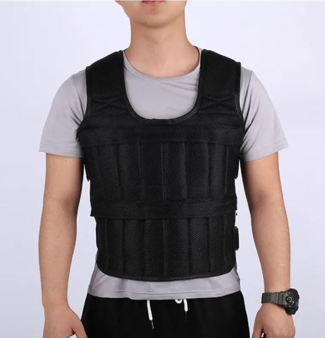 Hoplite Sports Adjustable Weighted Vest for Fitness Running -NO Weights Incl NEW