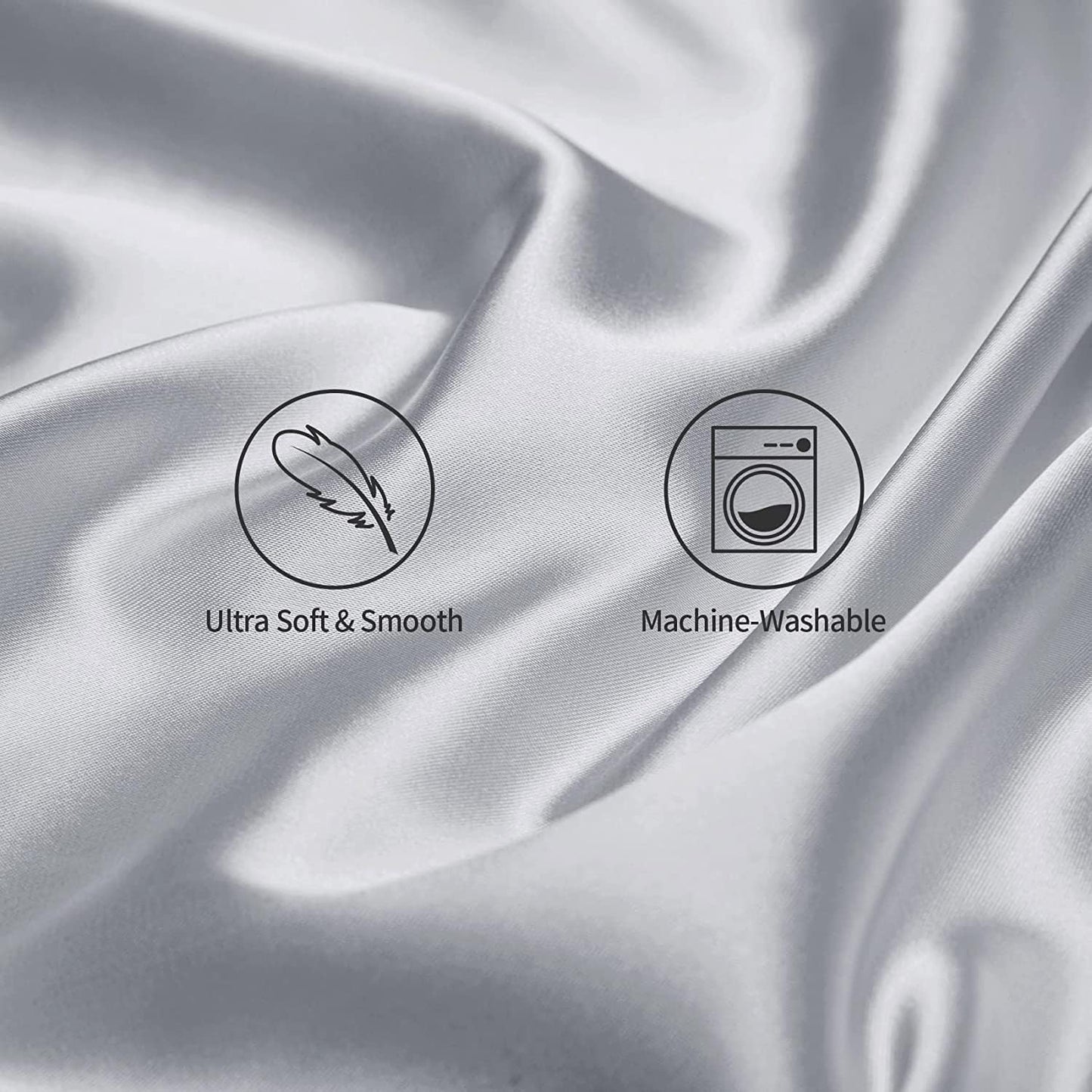 SANOOR Soft Pillowcases Breathable Silky Pillowcase Mulberry Satin Silk NEW