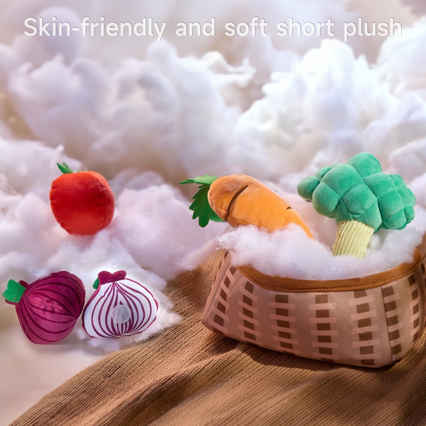 TUMAMA Multicolor Plush Vegetable Play Food Set Pretend Kitchen Toys NEW