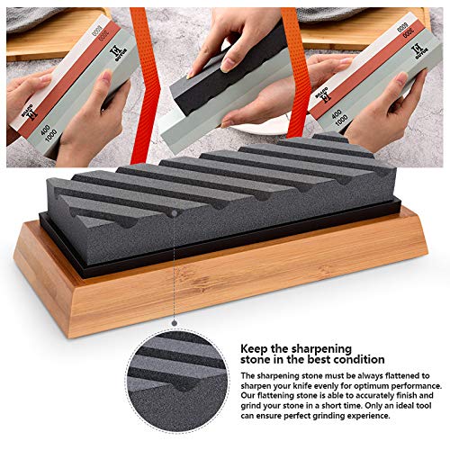 H G Whetstones GUYUE 2-in-1 Whetstone Set 400/1000 & 3000/8000 Grit NEW