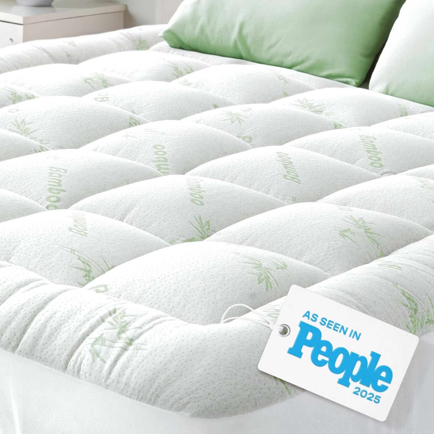 Niagara Sleep Solution Bamboo Mattress Topper Cooling Breathable QUEEN Bed NEW