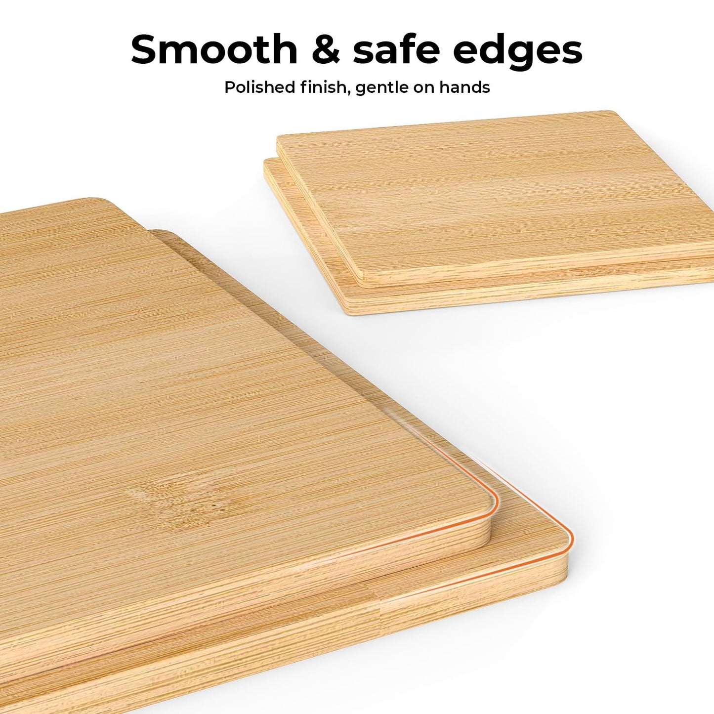 TOQUE Bamboo Place Mats and Coasters Set of 8 Heat Stain Resistant Washable NEW
