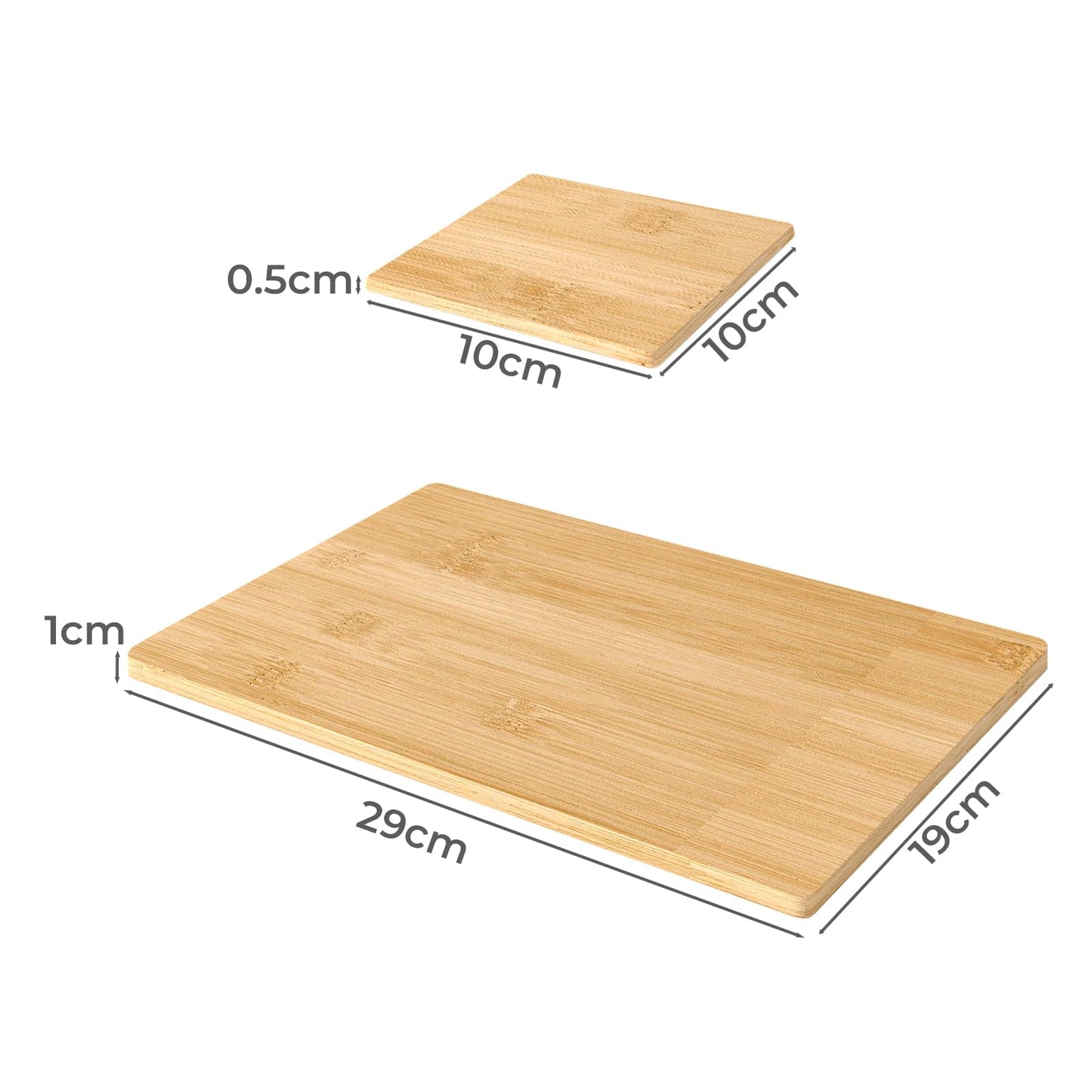 TOQUE Bamboo Place Mats and Coasters Set of 8 Heat Stain Resistant Washable NEW