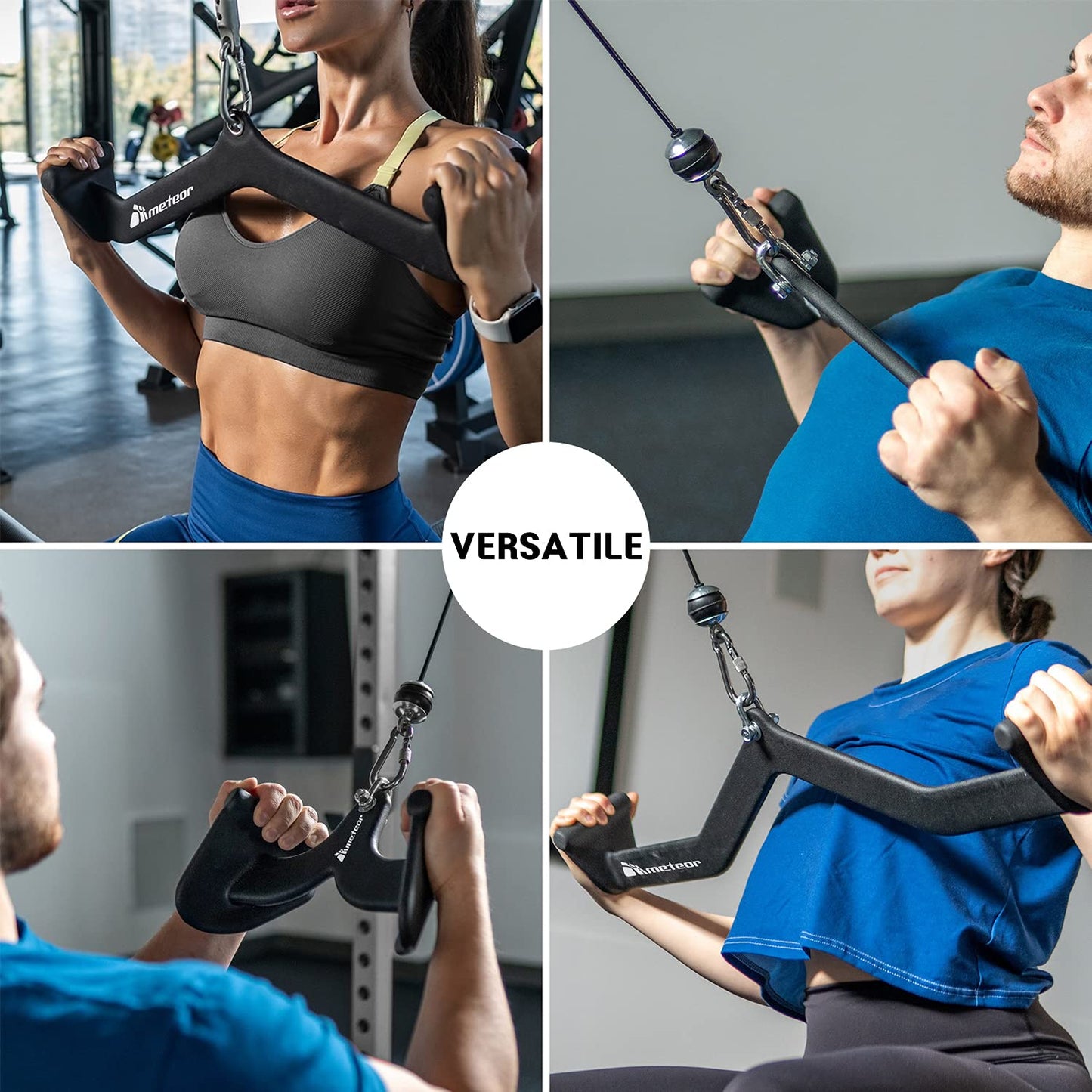 Meteor V-Grip Pulley Attachment for Exercise Machines - Accessories DEMO